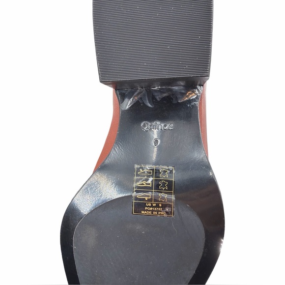 Quince Italian Leather Tall Western Boots in Saddle Brown Size 9 LIKE NEW - Picture 10 of 15